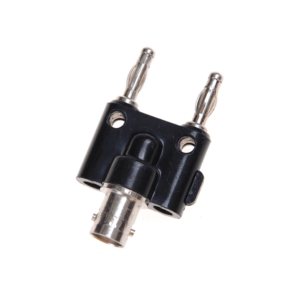 1x Adapter BNC Female Jack To Two Dual 4mm Banana Binding Male Plug Connector | Обустройство дома