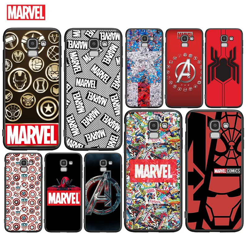 

Marvel Logo Fashion For Samsung Galaxy j2 3 4 5 6 7 8 730 530 330 2016/2017/2018Star Plus Prime Core Duo Phone Case