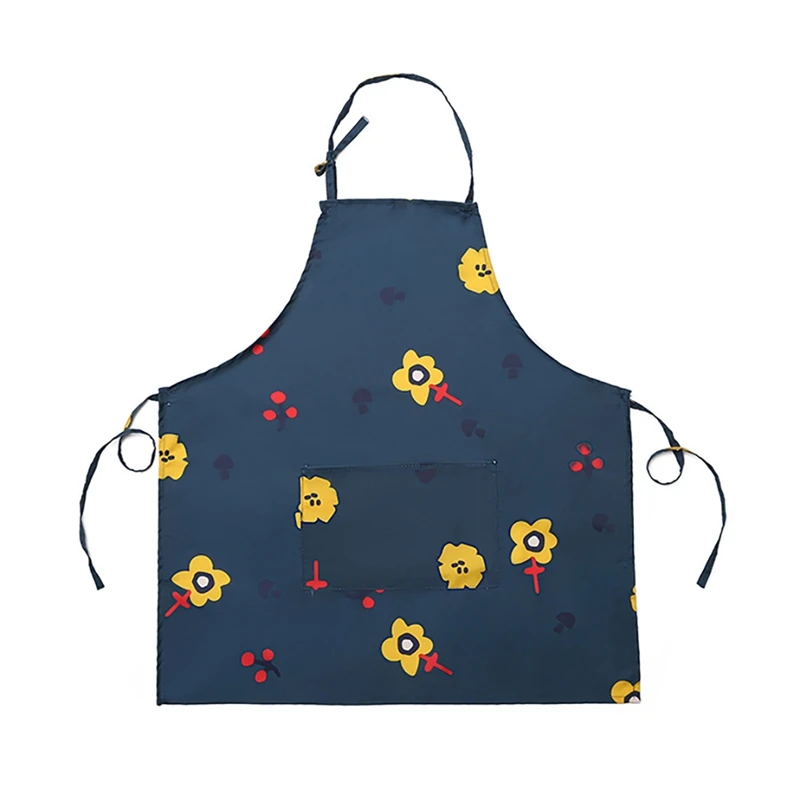 

Household Apron Kitchen Waterproof Oil-proof Apron Thin Coverall Men Women Waist Apron