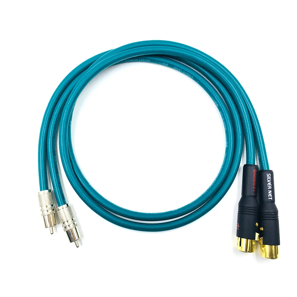 Colleimagge Hifi Cardas 2RCA штекер двойной XLR Женский OFC AUX аудио кабель экранированный для