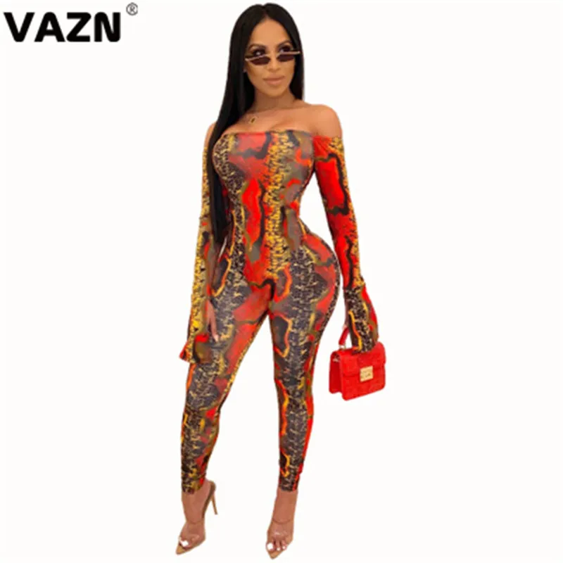 VAZN YS6107 осенние популярные красные сексуальные клубные женские длинные
