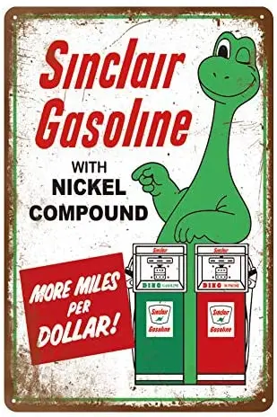 

Metal Plaque With Nickel Compound Gasoline Poster Tin Sign Home Bar Gas Station Shopping Mall Wall Decoration Retro Metal Plate