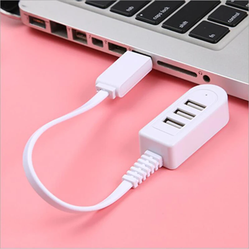 Высокоскоростной 3 порта USB 2,0 концентратор удлинитель разветвитель для ноутбука ПК Компьютерное зарядное устройство Прямая поставка