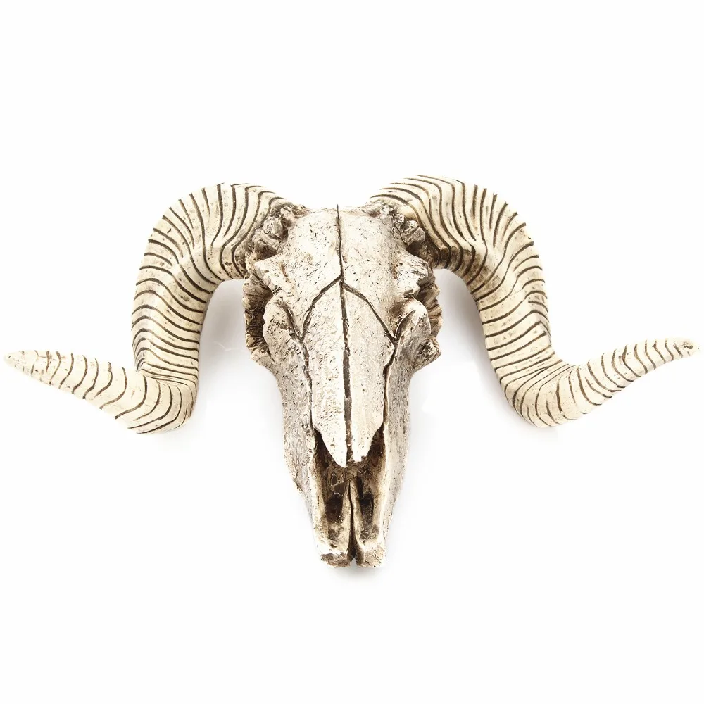 Креативные смоляные рога украшение в виде черепа коровы ретро настенные