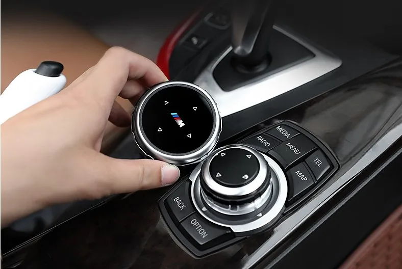 Оригинальные автомобильные Мультимедийные кнопки наклейки для BMW 1 2 3 5 X3 F25 X5 F15 X6 16