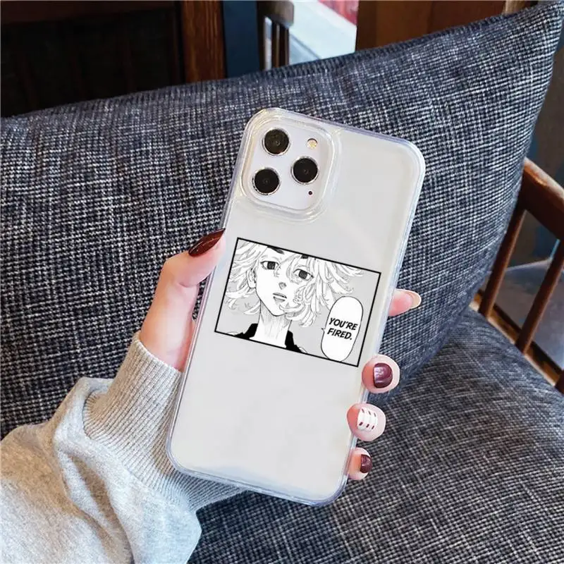 

Tokyo Revengers manjiro sano Phone Case For iphone 12 11 8 7 6s 6 5 5s 5c se plus mini x xs xr pro max Transparent soft