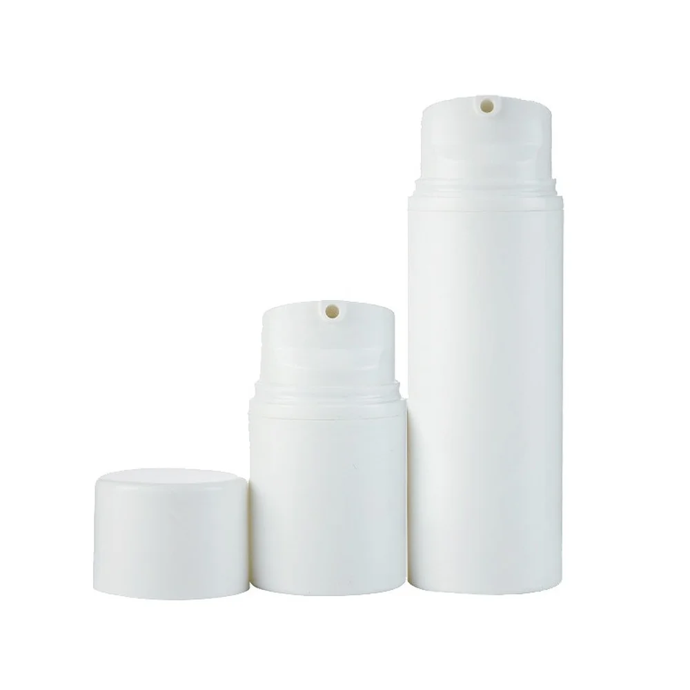 10 шт. безвоздушные бутылки для насоса молочно белый контейнер косметики