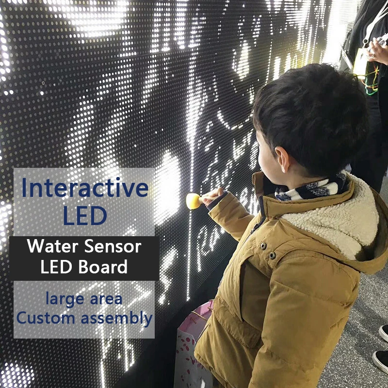 Интерактивный датчик воды со светодиодный Ной контактной водой светит граффити