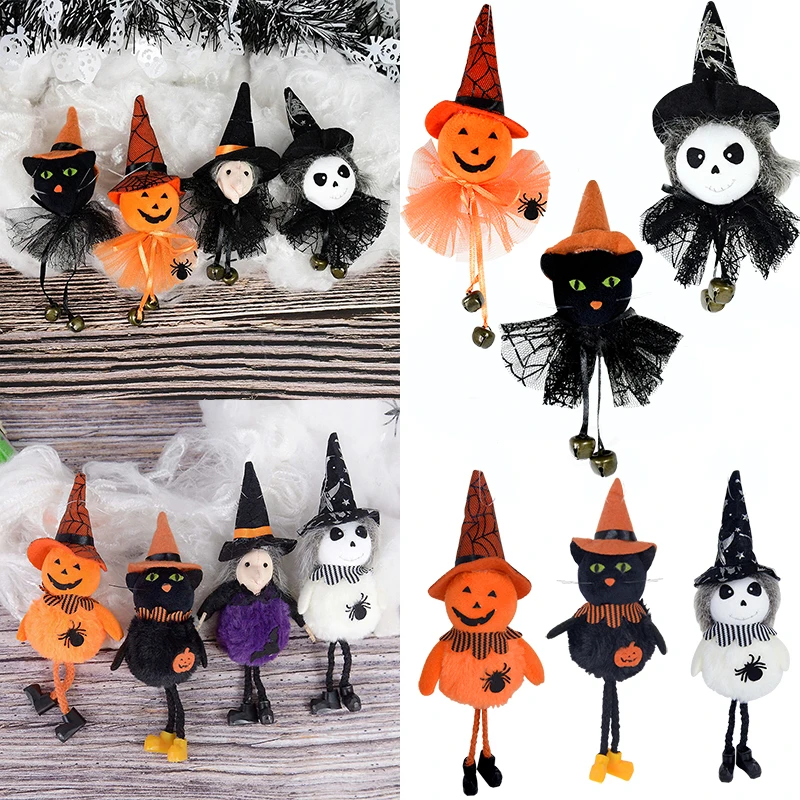 

Куклы на Хэллоуин, декор для бара, тыква, призрак, ведьма, Черный кот, кулон, страшный Хэллоуин, подарок для детей, украшение для вечерние на Х...