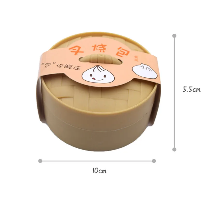 

Creative Barbecued Pork Soft Buns Shape Simulation Steamed Bun Toys For Children Adults Simple Squeeze Relax Pressure Pop Gift