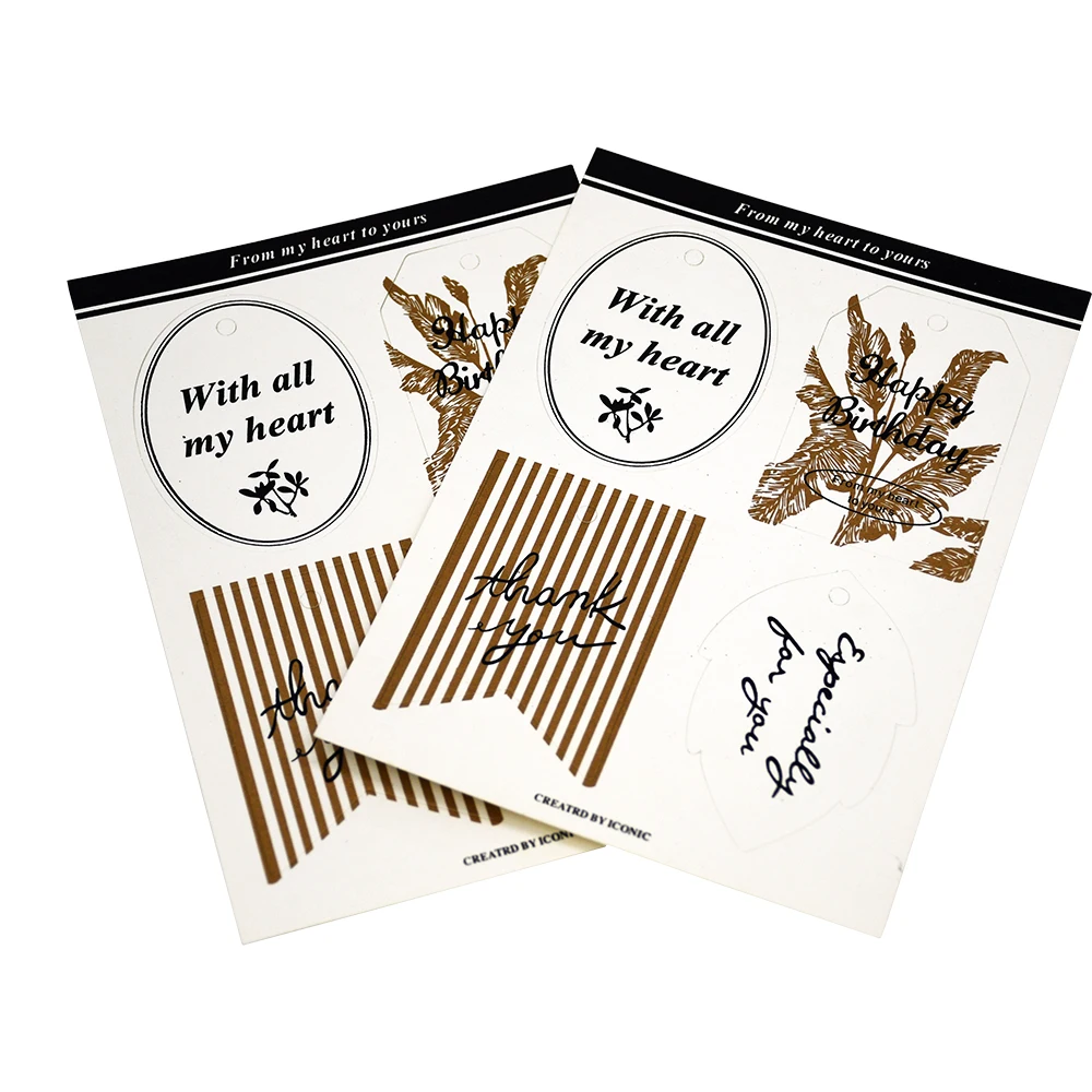 

20pcs DIY Gift Tag Paper Tag Handmade Tag/baking Bag Packaging Wedding/birthday Party Gift Craft Supplies With Rope