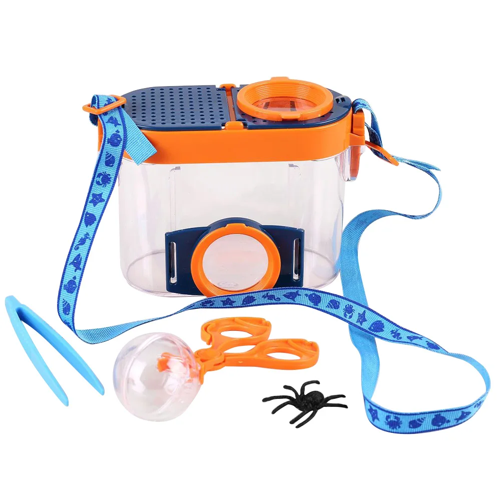 Caja de observaci&oacute;n de insectos port&aacute;til, utensilios de ense&ntilde;anza de exploraci&oacute;n de ciencia infantil, juguetes de recipientes para experimentos, Juguetes Divertidos para ni&ntilde;os-0
