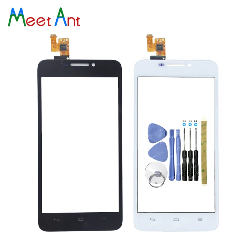 

Высокое качество 5,0 дюйма для Huawei Ascend G630 сенсорный экран дигитайзер Датчик внешнее Переднее стекло панель объектива Черный Белый