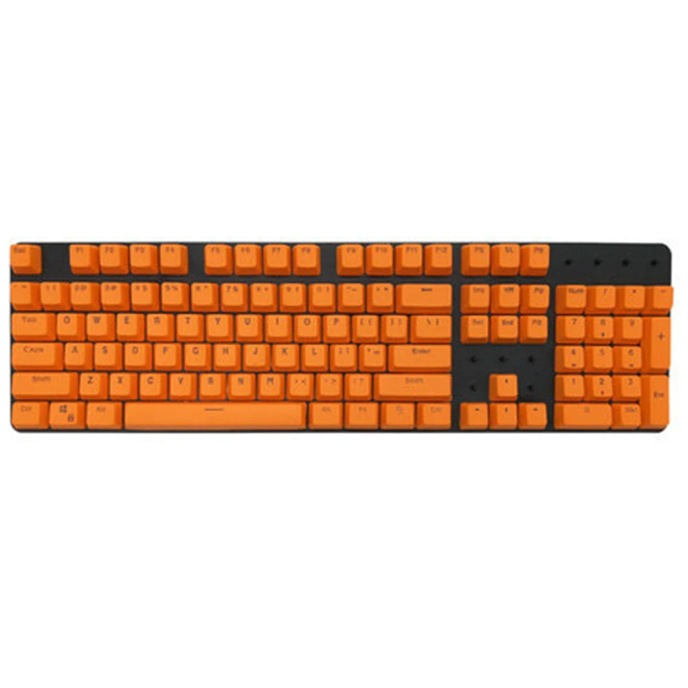 

104 Keys Replacement Parts Universal Ergonomic Anti-Oil Transparent DIY PBT Keyboard Caps Wear Resistant OEM Height Mechanical