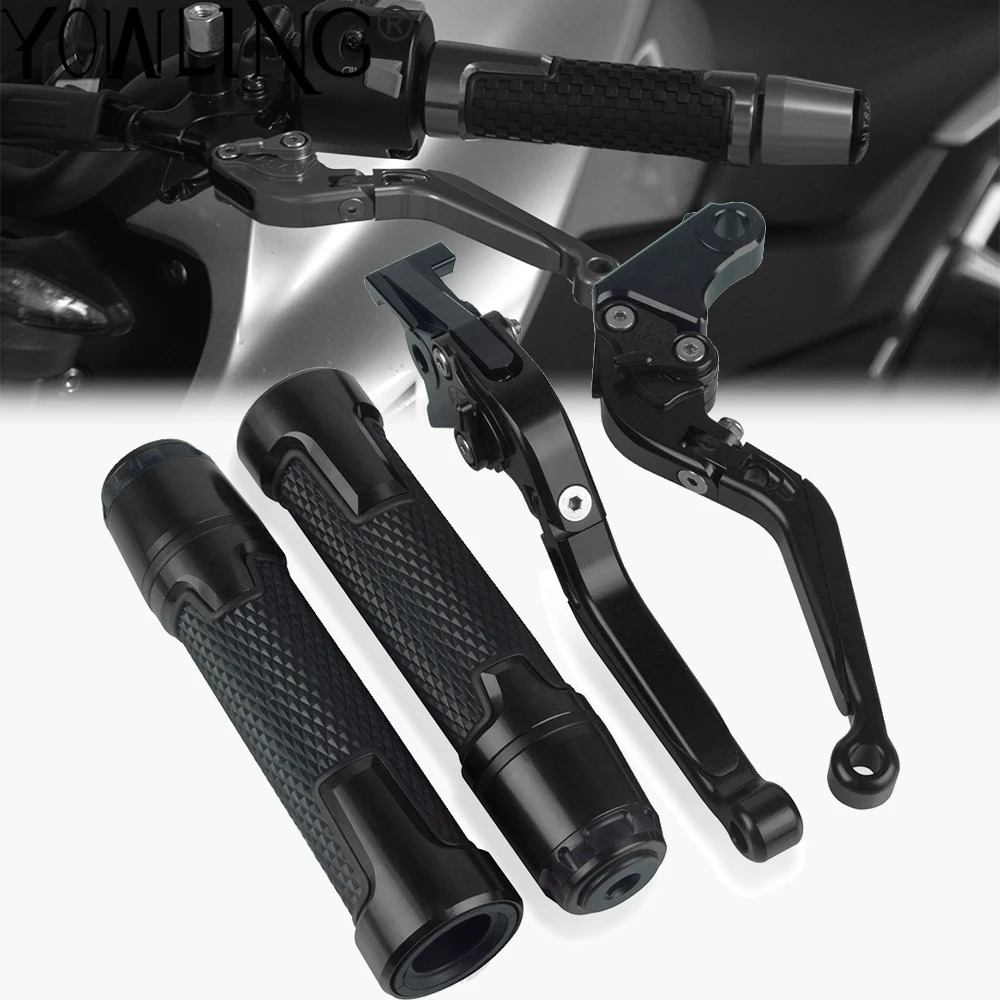 

For Kawasaki ER-5 ER5 ER 5 2002 2003 2004 2005 Motorcycle Accessories CNC Aluminum Brake Clutch Levers Handlebar Hand Grips ends