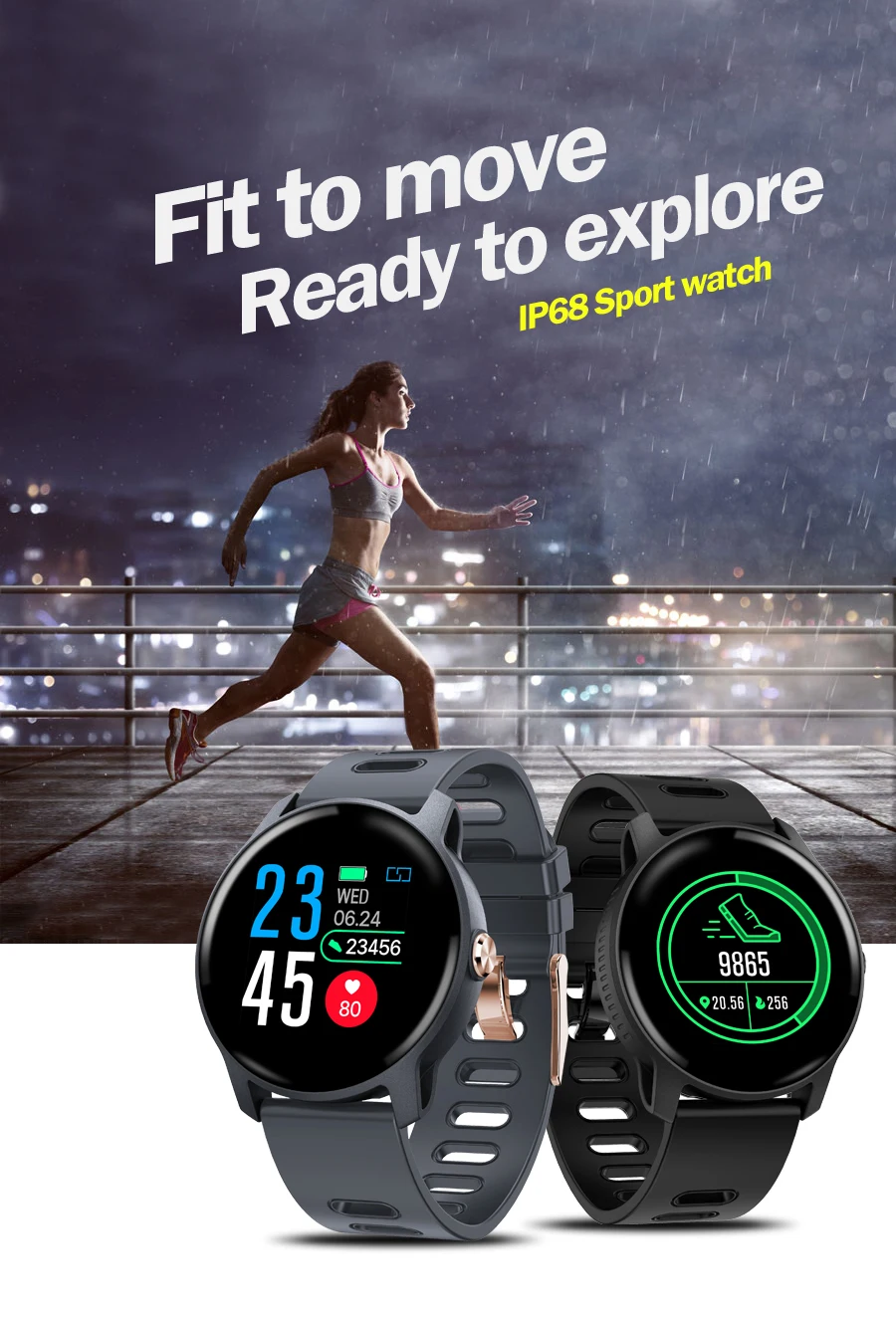 S08 женские умные часы водонепроницаемые спортивные для Iphone телефон Smartwatch монитор