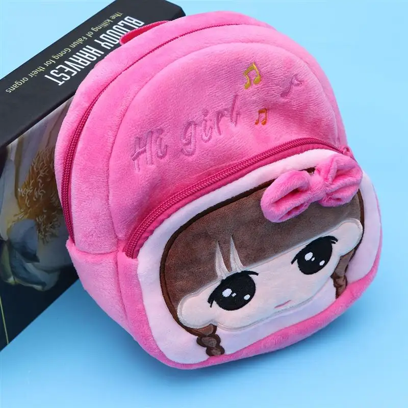 Яркая 3D игрушка в мультяшном стиле плюшевая школьная сумка для дошкольников