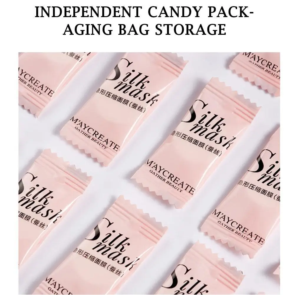 

100pcs/box Compressed Mask Silk Mask Portable Invisible Dry Mask Paper Absorb Water Quickly Ultra-thin Moisturizing Skin Care