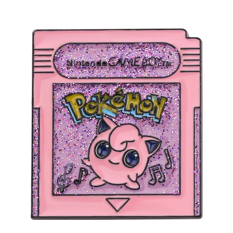 Розовая эмалированная булавка Покемон Jigglypuff Броши для женщин мужчин мультфильм нагрудная булавка брошь бижутерия рюкзак подарок ребенку