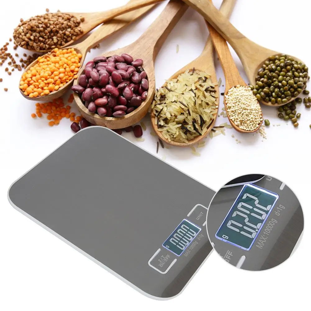 

Electronic Touch Button Balance Weighing Measuring Tool Scale Food Kitchen Digital Scale 10kg