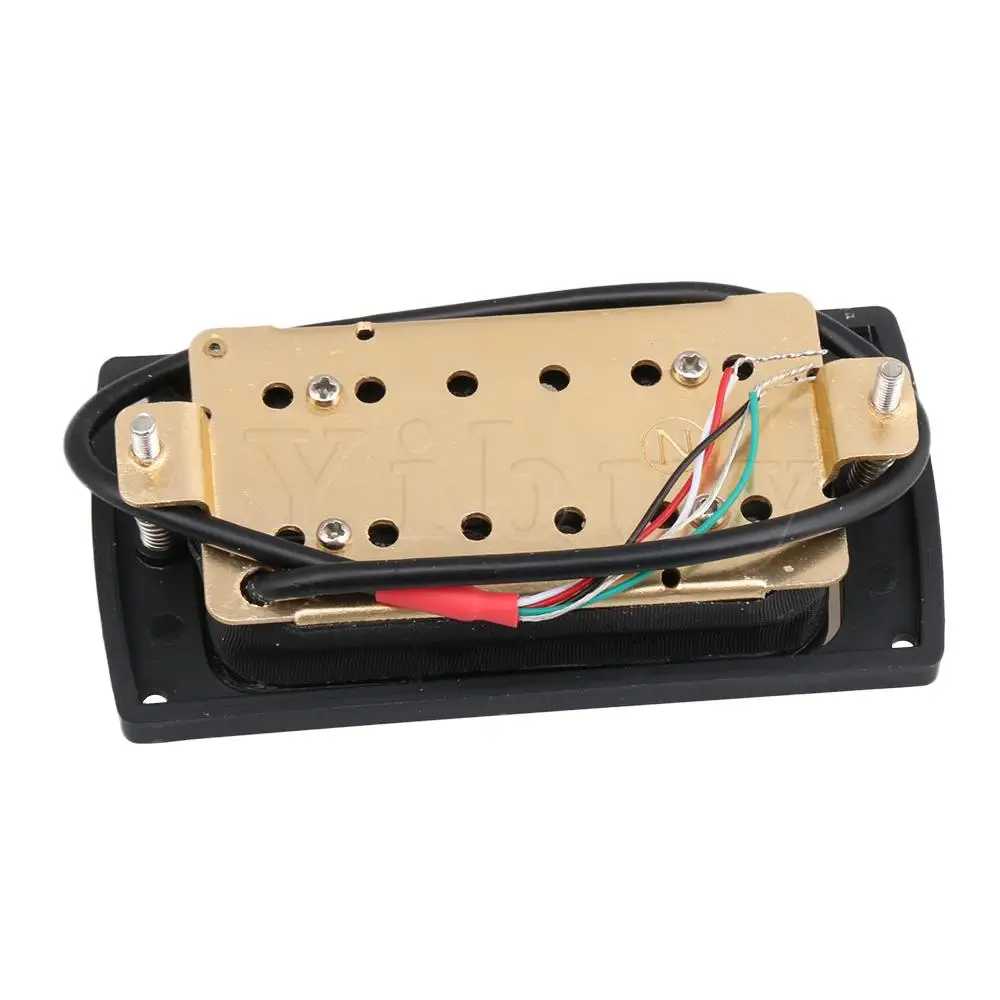 Yibuy черный бесшумный электрогитара Humbucker мост шеи Пикап Набор керамический