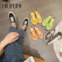 platform lace up casual canvas shoes slip on slippers womens sports shoes running shoes street fashion womens sneakers slides
