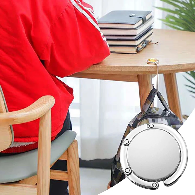 

Diy Foldable Glossy Handbag Bag Purse Hanger Folding Hooks Holder for Restaurant Dinning Wedding Party Event Table