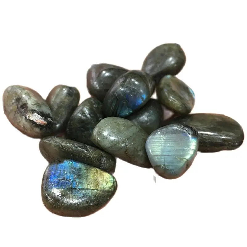 

Natural Polished Gemstone Blue Labradorite Tumbled Crystals Healing Stones for Decoration Gifte