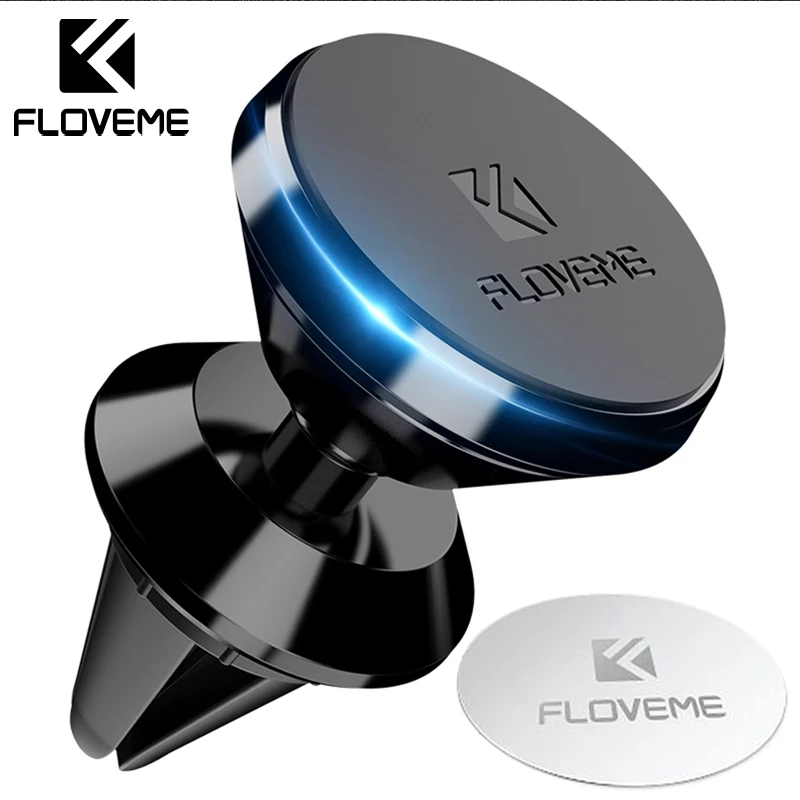 Floveme Универсальный магнитный автомобильный GPS держатель телефона 360 Вращение магнита вентиляционное отверстие розетки крепление подставка для iPhone samsung держатель для телефона в машину подставка для телефона