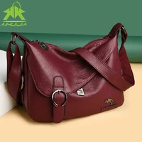 high quality soft pu leather female shoulder bags 2021 the new high capacity purses and handbags luxury designer messenger bag
