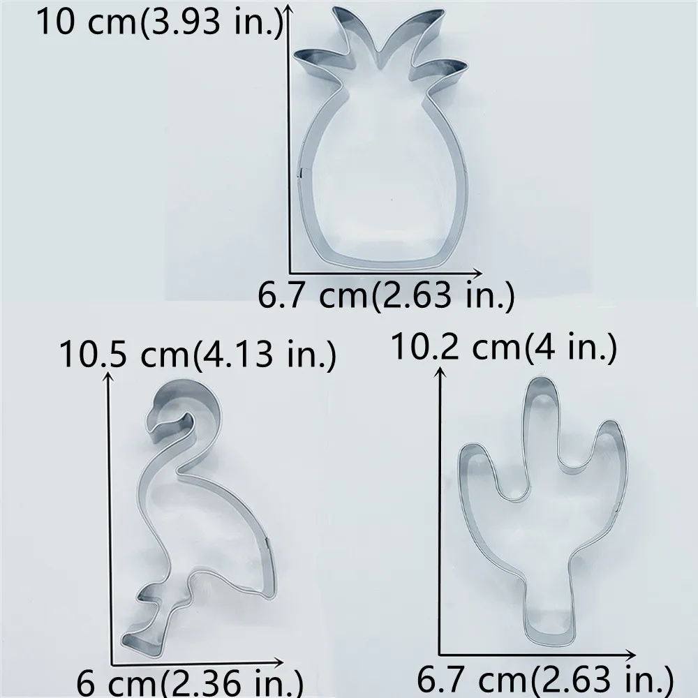 Тропический фламинго кактус искусство для детей KENIAO-3 шт.-Фламинго Ананасовое