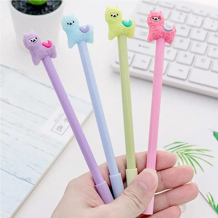 

0.38MM Cute Cartoon Alpaca Shape Gel Pen