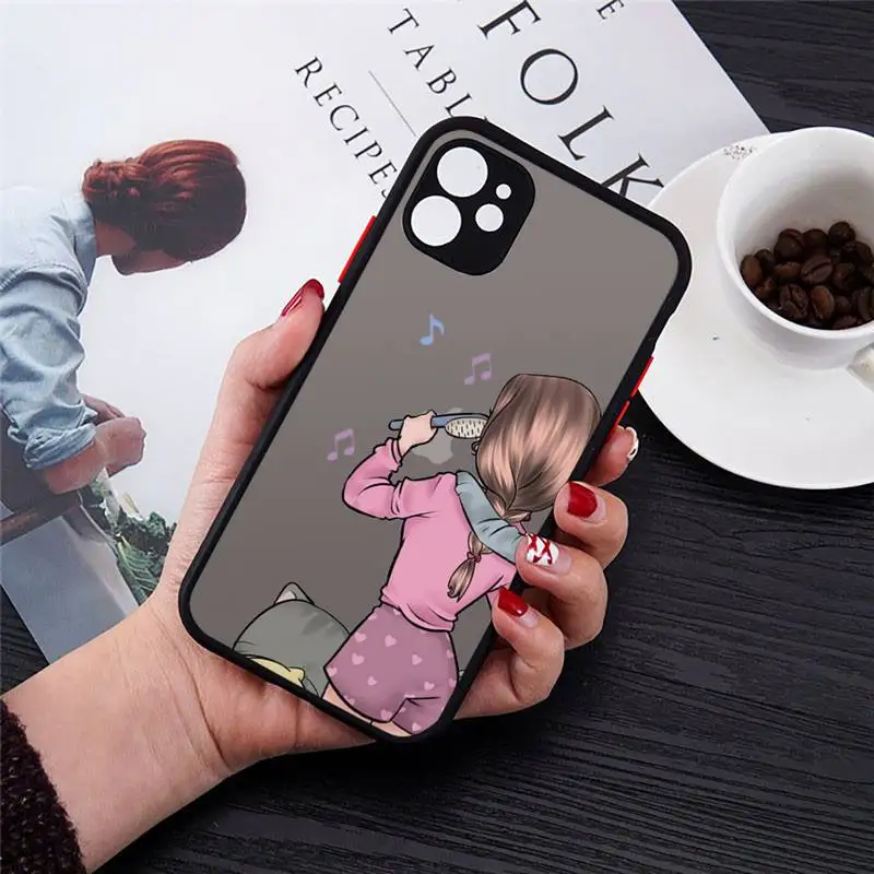 

Girlfriends Girls Bff Best Friends Forever Phone Cases Transparent Matte for iPhone 7 8 11 12 s mini pro X XS XR MAX Plus cover