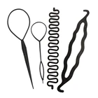 4 шт., инструмент для создания пучка волос для женщин и девочек, зажим для укладки волос дюйма