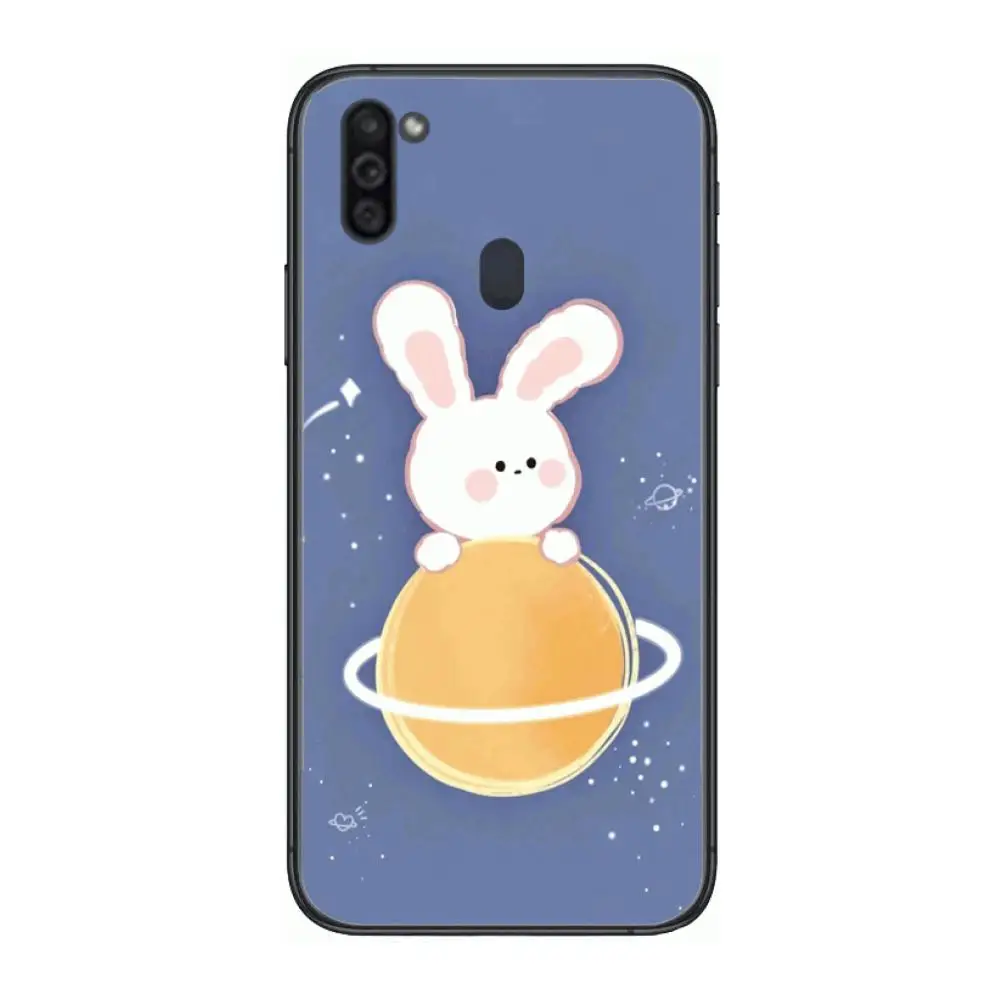 

Girls and animals Mobile Phone Case Hull For Samsung Galaxy M 10 20 21 31 30 60S 31S Black Shell Art Cell Cover TPU