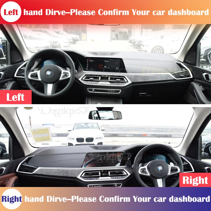 Для BMW X5 G05 2019 2020 2021 без HUD Противоскользящий чехол для приборной панели защитная