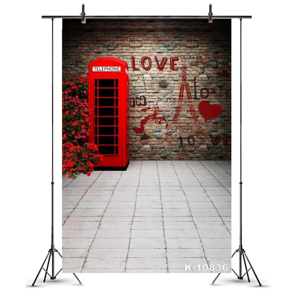 

Фон для детской свадебной фотосъемки с надписью Love Сердце-телефон, кирпичный фон для детской портретной фотосъемки, фотосъемки