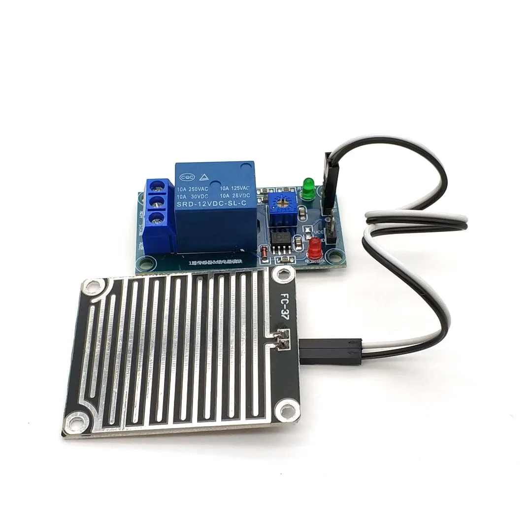 Модуль контроллера капли дождя релейный модуль датчика для фолиевой влаги Arduino