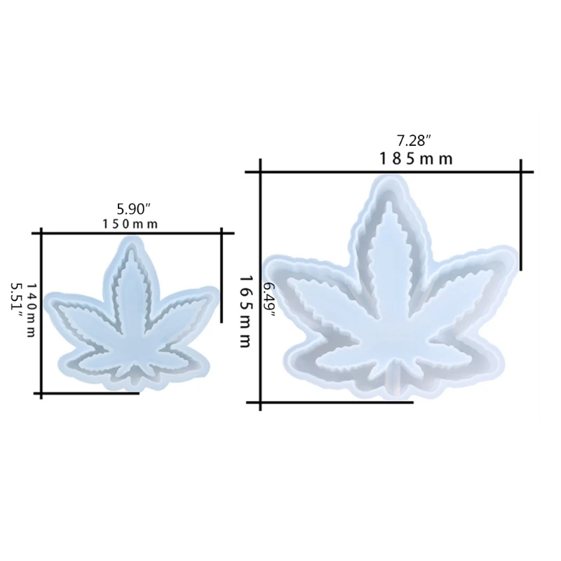 

2021 New Crystal Epoxy Resin Mold DIY Crafts Maple Leaf Ashtray Casting Silicone Mould