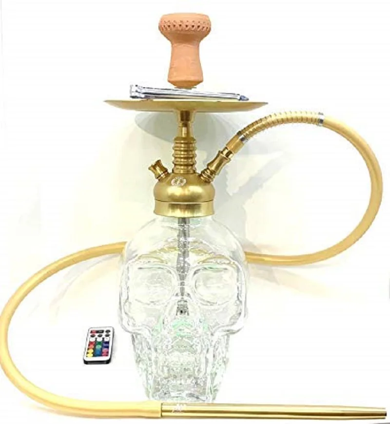 Настольный кальян GALATA с фигурным стеклянным основанием светодиодный светильник