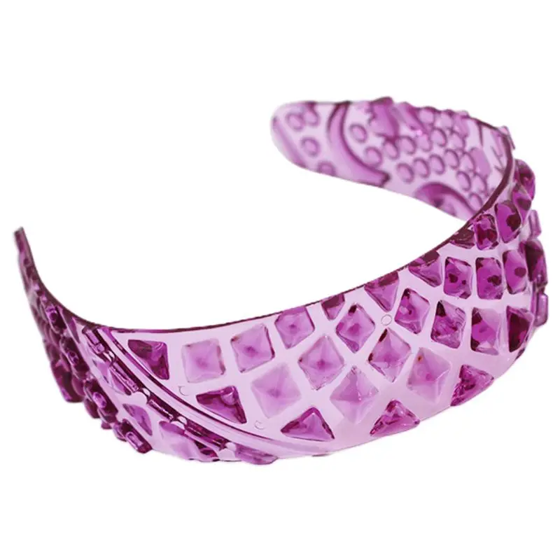 Женская летняя прозрачная пластиковая обруч для волос милая широкая Бандана с