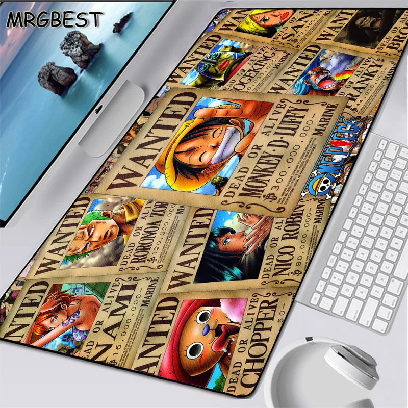 Большой коврик для мыши MRGBEST с аниме-рисунком игровой компьютерный RGB Настольный