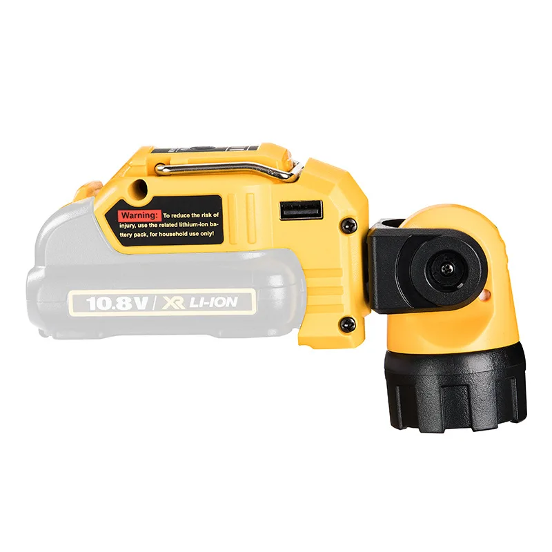 Portable Spotlight LED Warning Light Work Lamp Flashlight USB Charger for Dewalt DCB120 10.8V 12V Li-ion Battery Free Shiping | Автомобили