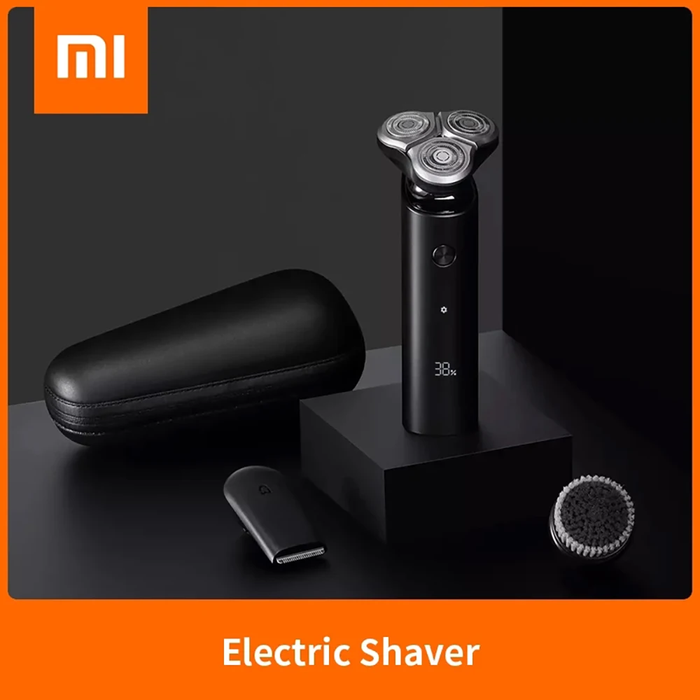 Electric Shaver 3 Head Flex Razor Rechargeable Dry Wet Shaving Washable Portable Beard Trimmer Face Cleansing