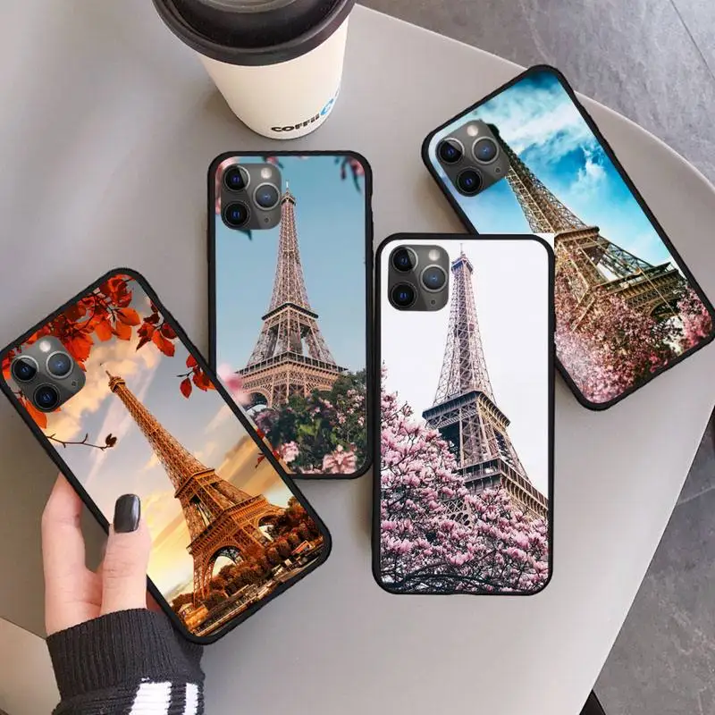 

Romantic Paris Eiffel Tower Phone Case for iPhone 11 12 pro XS MAX 8 7 6 6S Plus X 5S SE 2020 XR mini