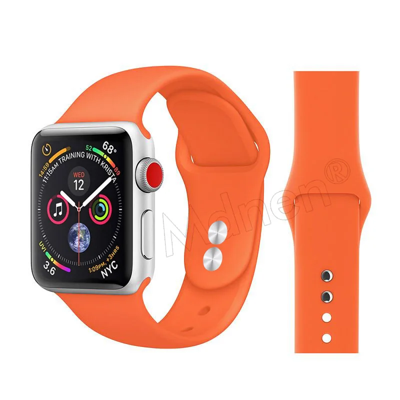 Силиконовый ремешок-петля для Apple Watch 42 мм 38 мм Iwatch 5 4 3 2 1 браслет с магнитной пряжкой