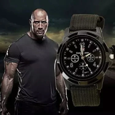 

Часы мужские спортивные, модные брендовые кварцевые наручные в стиле милитари, с холщовым покрытием, для активного отдыха