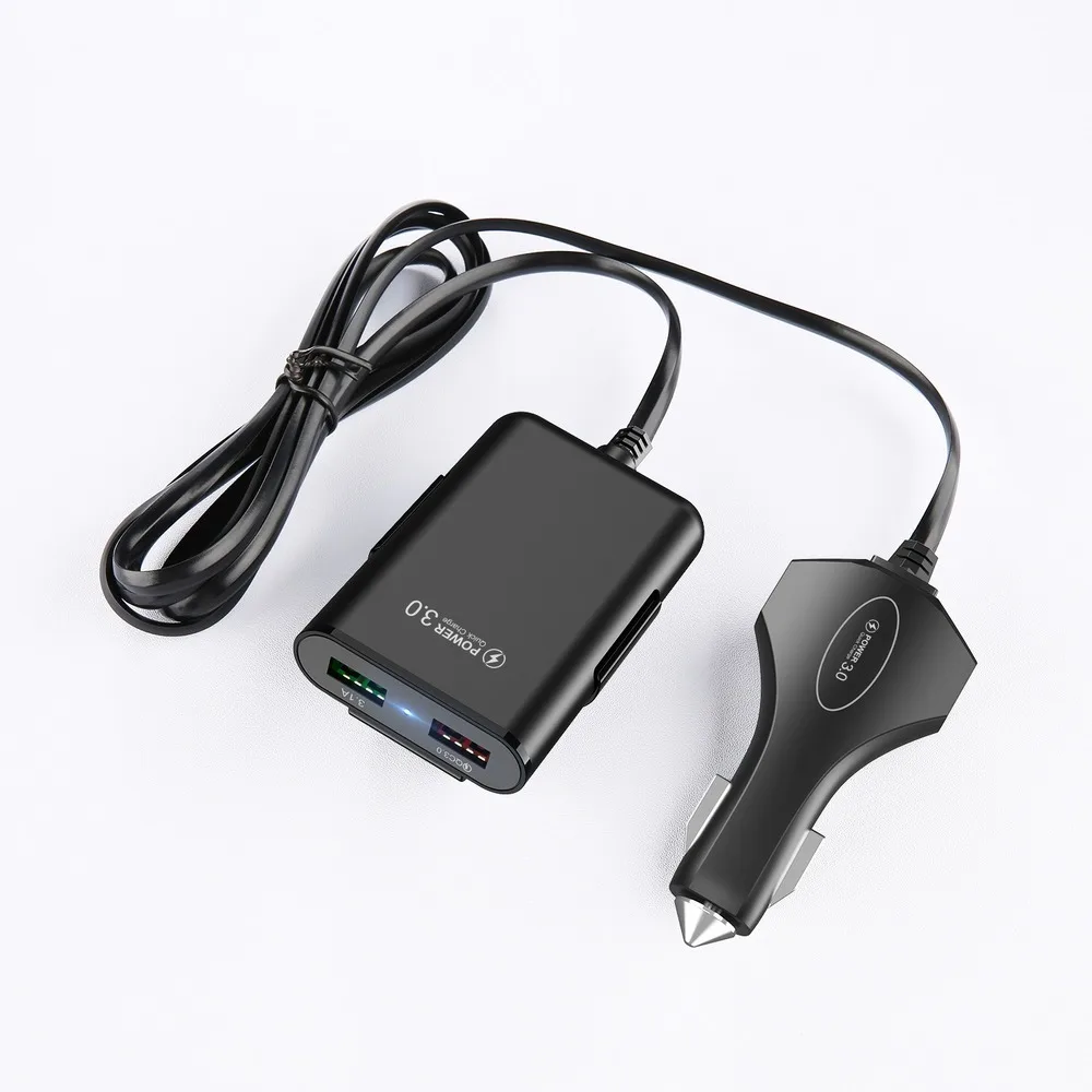 4 USB разветвитель автомобильного прикуривателя Автомобильное зарядное