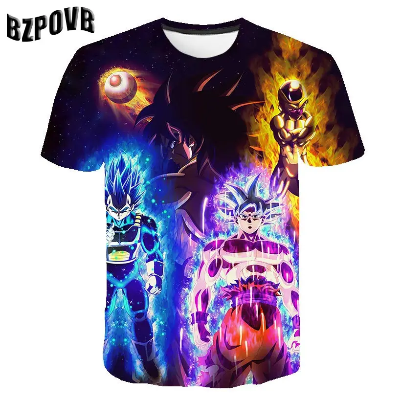 

Dragonball 3D T Shirt New kids clothes boys Goku Vegeta Tshirts Kids Girls Boys Clothes Japan Anime Costume baby boy clothes