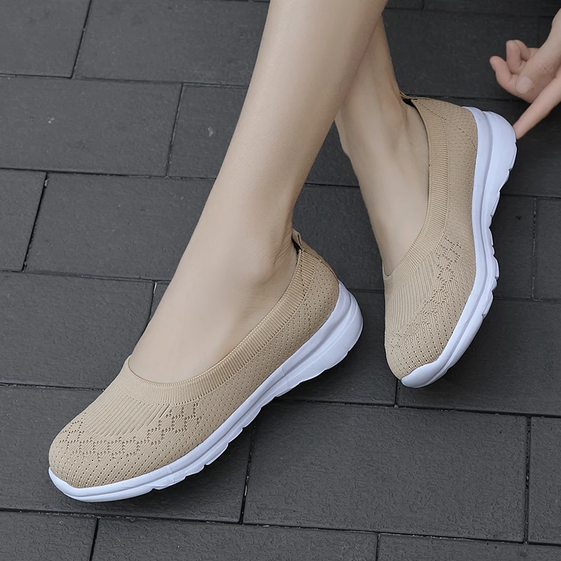 Женская прогулочная обувь больших размеров Спортивная повседневная плетеная